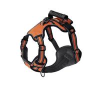 avec Une Poignée De Contrôle Douce Respirante sans Traction Harnais De Chien Extérieur Réflexion A Réglable Harnais De Chien en Nylon pour Le Labrador Bulldogs Français,Orange,XS