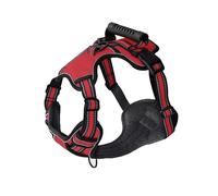 avec Une Poignée De Contrôle Douce Respirante sans Traction Harnais De Chien Extérieur Réflexion A Réglable Harnais De Chien en Nylon pour Le Labrador Bulldogs Français,Rouge,XS