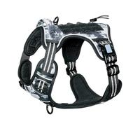 avec Une Poignée De Contrôle Réfléchissante Extérieure sans Traction du Harnais De Chien en Nylon Réglable avec Un Padding Entraîne De Chiens Faire De Chasse pour Les Chiens Moyens À Grands,C,M