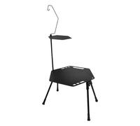 avec Une Queue de Pique-Nique Pliable et Une antidérapante, Cette Table est Facile à Utiliser et Peut contenir fermement Vos Aliments et Boissons. Table de Camping, d'aluminium