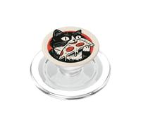 avec Une Tranche de Pizza pour Les Amoureux des Chats, Les propriétaires de Chats PopSockets PopGrip pour MagSafe