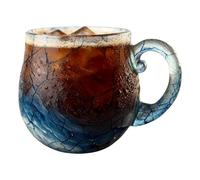 Avec Vagues Marines - Petit déjeuner Soufflé À La Main, Café Artistique | Conception Créative Vagues, Pour Les Amateurs De Plage, Maison, Bureau, Cuisine, Idéal P