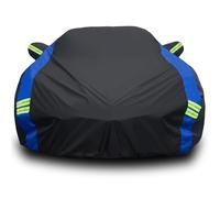 Avecrew Housse de Voiture imperméable Toutes Saisons pour Chevrolet Corvette C4/C5/C6/C7 de 1984 à 2019 avec Sangle Coupe-Vent et Fermeture éclair pour Porte conducteur