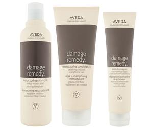 Aveda Damage Remedy Restructuring Shampoo & Conditioner with Daily Repair Trio Bundle