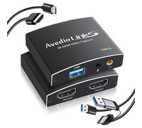 avedio links Carte capture de jeu vidéo USB 3.0, 4K @ 60 Hz USB C/A HDMI avec sortie en boucle, 1080P 60FPS pour le travail en streaming compatible avec PS5/Switch/OBS/PC/appareil photo