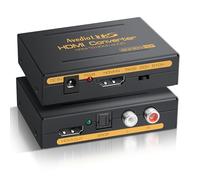 avedio links Extracteur audio HDMI, répartiteur audio HDMI 4K avec convertisseur audio HDMI + optique Toslink SPDIF + audio analogique stéréo L/R, adaptateur audio HDMI pour Chromecast, Fire Stick