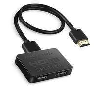 avedio Links Splitter HDMI, Répartiteur HDMI 1 Entrée 2 Sorties avec câble de 1,2 m, Splitter hdmi 4K 1 entrée 2 Sorties Affichage simultané, pour Xbox/PS4/Roku/Blu-Ray/HDTV et Plus d'appareils