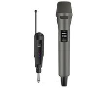 Aveek Micro sans Fil, Portée de 30m, Batterie10h Professionnel pour Karaoké | Récepteur Et Micros Rechargeables, Son Clair, Connexion Ampli Via 6,35/3,5 mm, pour Chant, Fêtes, Soirées, Églises, Mariages