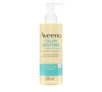 Aveeno Calm + Resort Nettoyant moussant pour le visage (200 ml), élimine le maquillage, mascara imperméable + laisse une sensation d'hydratation sur la peau, gel à mousse, pour peaux sensibles, sans