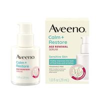 Aveeno Calm + Restore Age Renewal Sérum anti-âge avec flocons d'avoine nourrissants et extrait de myrtille Améliore visiblement l'apparence des ridules, non parfumé