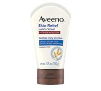 Aveeno Crème hydratante intense pour les mains avec de l'avoine apaisante et des émollients riches pour les peaux sèches, hydratation 24 heures, sans parfum et sans stéroïde, 100 ml - Blanc