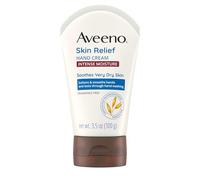 Aveeno Crème hydratante intense pour les mains avec de l'avoine apaisante et des émollients riches pour les peaux sèches, hydratation 24 heures, sans parfum et sans stéroïde, 100 ml - Blanc