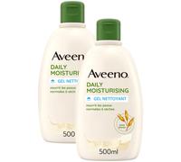 Aveeno Daily Moisturising Gel Nettoyant Peaux Normales À Sèches Flacon 500ml Promo 1+1 Gratuit