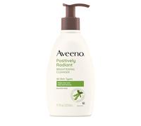 Aveeno - Nettoyant visage éclaircissant et éclatant pour peaux sensibles - Cible les peaux ternes - Extrait de soja hydratant - Non comédogène - Sans huile et sans savon - Hypoallergénique - 40 ml