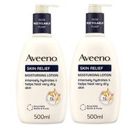 Aveeno Skin Relief Lotion Duo for Intense Hydration 1L Mega Bundle