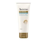 Aveeno Skin Renewal Gommage doux pour le corps (1 x 200 ml), exfoliant doux avec avoine prébiotique nourrissante, 2% de PHA d'origine naturelle et niacinamide lissante, gommage corporel pour peaux