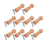 Avejjbaey 10 Pièces Piquets En Bois Naturel Pratiques Pour Suspendre Des Objets Salon Chambre Ou Couloir Décoration Usage Quotidien Décontracté Crochet En Bois Massif