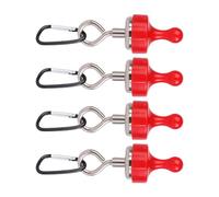 Avejjbaey 4pcs Outdoor Camping Magnetic Hook with Heavy Type Rustproofed Tent Mounting Accessories for Tent Lighting Installation