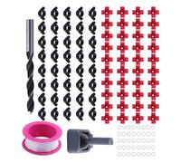 Avejjbaey Abreuvoir De Poulet en Plastique ABS avec Mamelon en Acier Inoxydable Abreuvoir Automatique Volaille pour Cage Poulailler Installation Hygiénique Étanche pour Gagner du Temps Mamelon d'eau