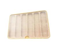 Avejjbaey Boîte de rangement portable en bois élégante avec rembourrage de protection et couvercle transparent