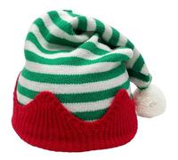 Avejjbaey Bonnet elfes tricoté pour Noël - Bonnet de vacances - Loisirs créatifs - Streetwear - Chapeau rayé de Noël pour homme