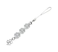 Avejjbaey Bracelet de téléphone coloré en acrylique avec perles en forme de trèfles à quatre feuilles/tulipes, 13cm, Acrylique
