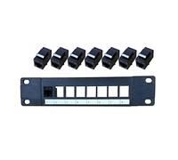 Avejjbaey Câble adaptateur RJ45 8 ports droit CAT5e avec cadre de distribution UTP