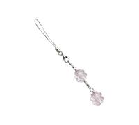 Avejjbaey Chaîne de téléphone à perles faite à la main - Trèfle à quatre feuilles - Breloque colorée pour téléphone portable, 12cm, Alliage acrylique