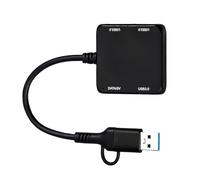 Avejjbaey Concentrateurs USB de type C vers USB avec 3 ports USB 3.0 + 1 port de type C pour ordinateurs portables, téléphones, tablettes, pour le chargement et la connectivité, connecteurs USB pour