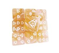 Avejjbaey Dés À Six Faces À Ronds Jeu De Rôle Outil D'enseignement du Comptage des Mathématiques pour Jeu De Société Fête KTV en Acrylique 10 Pièces