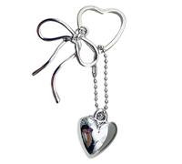 Avejjbaey Élégant pendentif étoile en forme de cœur, accessoire de mode polyvalent pour femme, pendentif de sac, breloque de téléphone et porte-clés, 9cm, Alliage