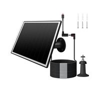 Avejjbaey Ensemble de Panneaux solaires 6 W 5 V pour caméra de sécurité, chargeurs solaires résistants à l ' Eau avec câble Long de 9, 84 Pieds et de, Panneau de étanche