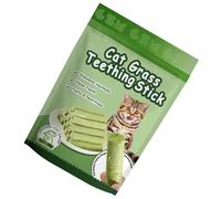 Avejjbaey Herbe à chat Collations pour chats pour enlever les boules de poils de chat Bâton de dentition d'herbe à chat Collations lyophilisées Soins des chats Tige molaire