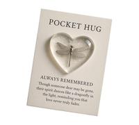 Avejjbaey Jetons De Câlin Poche Avec Cartes Vœux Social À Distance Pendant Les Confinements Carte Cœur Pour Collègue Famille Poche Cœur