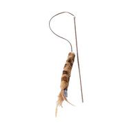 Avejjbaey Jouet en fourrure de chat - Baguettes magiques - Avec motif léopard en fourrure - Beau teaser pour chatons ou chats - Cadeau pour chats domestiques