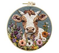 Avejjbaey L ' ensemble de broderie relaxant comprend tous les outils et un guide pour un ensemble de broderie anti-stress