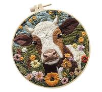 Avejjbaey L ' ensemble de broderie relaxant comprend tous les outils et un guide pour un ensemble de broderie anti-stress