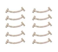 Avejjbaey Lot de 10 broches tendance en forme de sourire, élégantes pour vêtements, vêtements, pulls, manteaux, 3.12x2.34in, Zinc