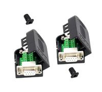 Avejjbaey Lot de 2 adaptateurs à 9 broches - Module personnalisable - Pas besoin de soudure - Compatible avec RS232 RS485 - Connecteur de machine de contrôle fiscal