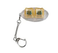 Avejjbaey Lot de 2 boutons de contrôle des boutons tactiles porte-clés pour soulager l'anxiété, le bureau et les voyages, jouet PC en alliage
