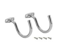 Avejjbaey Lot de 2 crochets muraux de 15 kg en alliage de zinc pour queue de billard et support de boule pour queues de billard