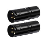 Avejjbaey Lot de 2 terminateurs DMX512 à 3 Broches, 120 Ω, avec Contacts plaqués Or pour de Meilleures sonores, Adaptateur de Liaison sonore Professionnel