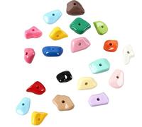 Avejjbaey Lot de 20 pierres d'escalade en acrylique brillant pour petits animaux de compagnie Couleur aléatoire