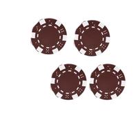 Avejjbaey Lot de 25 jetons de jeu de casinos pour l'enseignement des pièces de monnaie - Petits compteurs d'apprentissage - Roulettes - Jeu de bingo