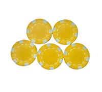 Avejjbaey Lot de 25 jetons de jeu de casinos pour l'enseignement des pièces de monnaie - Petits compteurs d'apprentissage - Roulettes - Jeu de bingo