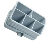 Avejjbaey Organisateurs de brosses à dents en silicone robuste pour un usage familial avec compartiments multicouches et étui à brosse à dents pratique en voyage, bleu, Taille unique