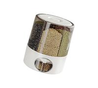 Avejjbaey Organisateurs De Garde-Manger en Plastique avec Systèmes Distribution À Bouton-Poussoir Et Conservation Scellée pour Ingrédients Secs Récipient Conservation Hygiénique des Grains