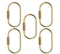 Avejjbaey Paquet De 5 Pièces Porte-clés Bijoux Clé Élégants Pendentif Chaîne Connexion Crochet en Cuivre Adapté À La Fabrication Manuelle d'amant avec Vis Sécurisée