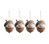 Avejjbaey Pendentifs plats en acrylique en forme d'animal conçus pour les occasions festives telles que Noël, ajoutant du bonheur à n'importe quelle pièce d'ornement de forêt