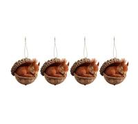 Avejjbaey Pendentifs plats en acrylique en forme d'animal conçus pour les occasions festives telles que Noël, ajoutant du bonheur à n'importe quelle pièce d'ornement de forêt